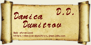 Danica Dumitrov vizit kartica